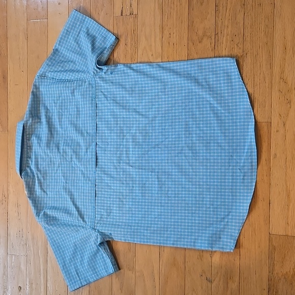 NWT Field & Stream Men's S Fishing Outdoor Short Sleeve Button-Up Plaid Blue - Picture 7 of 11